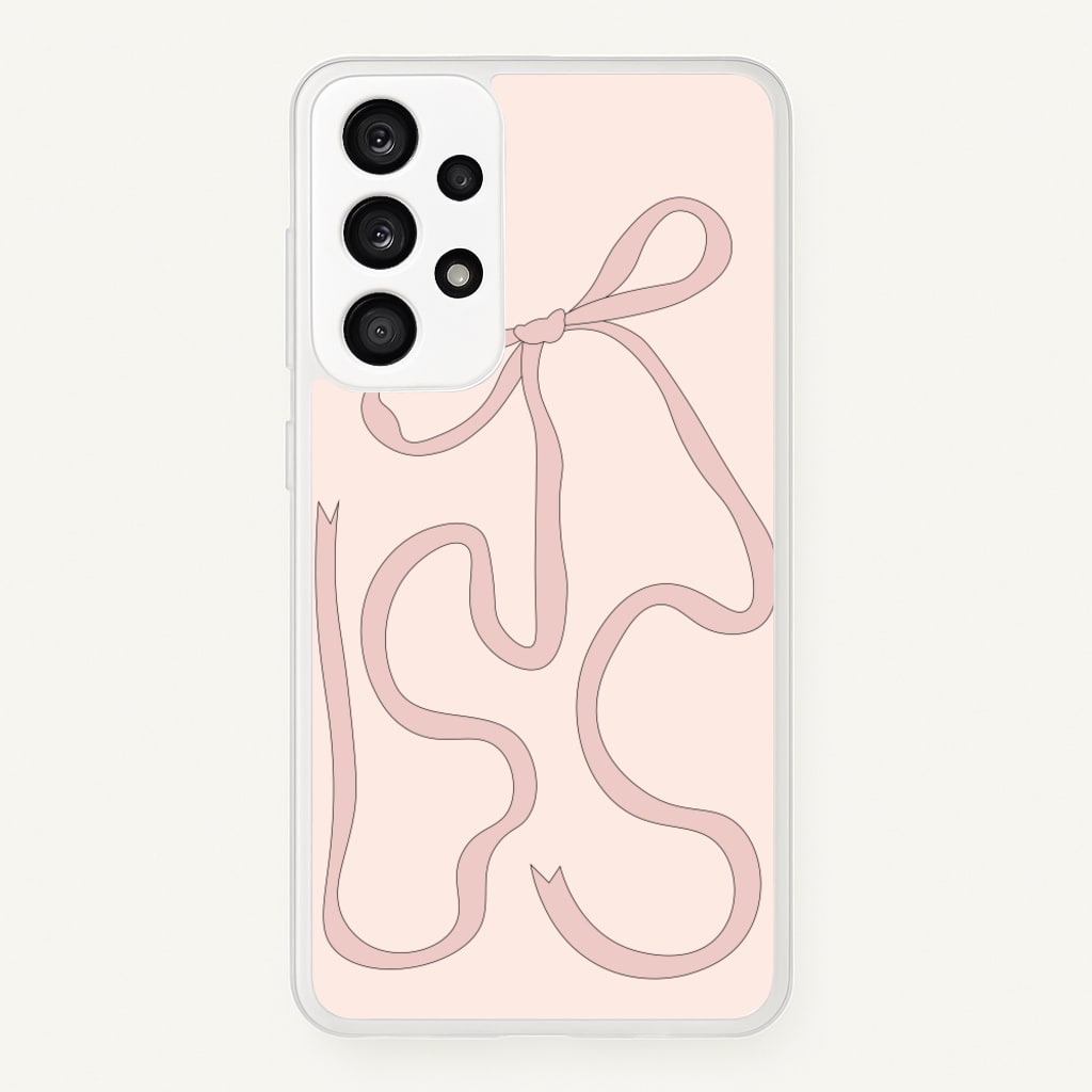Pink Ribbon - Clean Girl Aesthetic Phone Case for Galaxy A53