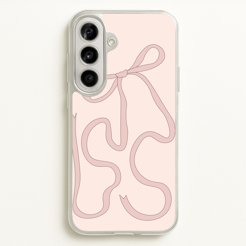 Pink Ribbon  - Clean Girl Aesthetic Phone Case for Galaxy A56