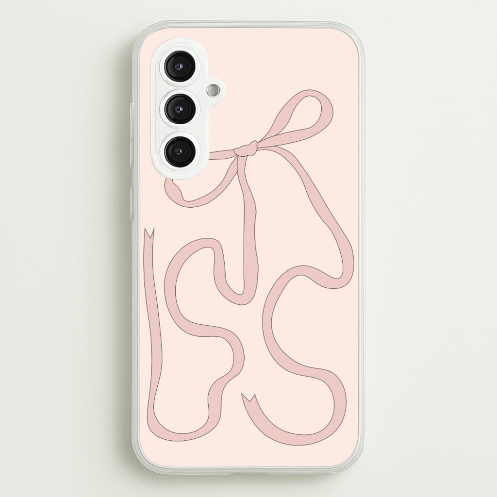 Pink Ribbon  - Clean Girl Aesthetic Phone Case for Galaxy S23FE