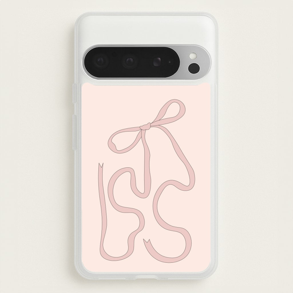 Pink Ribbon - Clean Girl Aesthetic Phone Case for Google Pixel 9 Pro XL