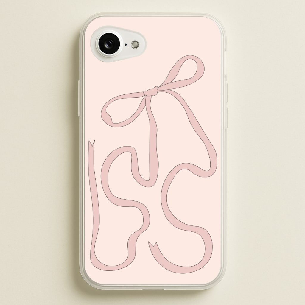 Pink Ribbon - Clean Girl Aesthetic Phone Case for iPhone 16e