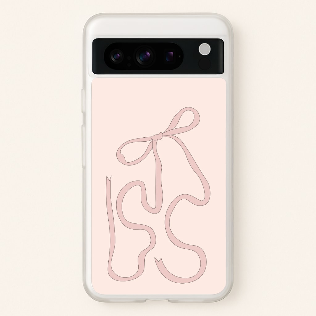 Pink Ribbon - Clean Girl Aesthetic Phone Case for Google Pixel 8 Pro