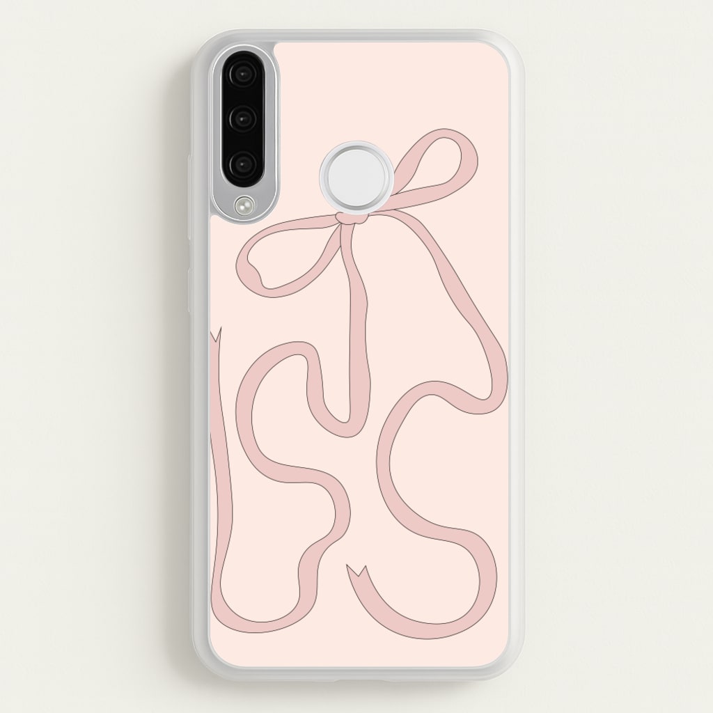 Pink Ribbon - Clean Girl Aesthetic Phone Case for Huawei P30 Lite