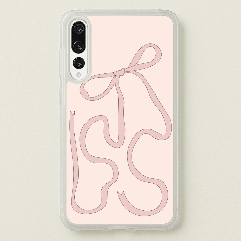 Pink Ribbon - Clean Girl Aesthetic Phone Case for Huawei P20 Pro