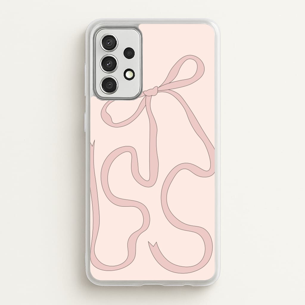 Pink Ribbon - Clean Girl Aesthetic Phone Case for Galaxy A52 / A52s