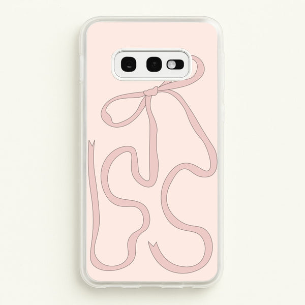 Pink Ribbon - Clean Girl Aesthetic Phone Case for Galaxy S10e