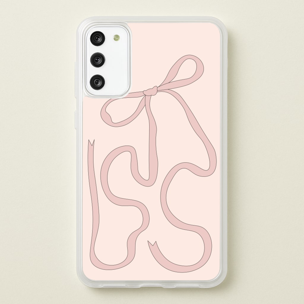 Pink Ribbon - Clean Girl Aesthetic Phone Case for Galaxy A41