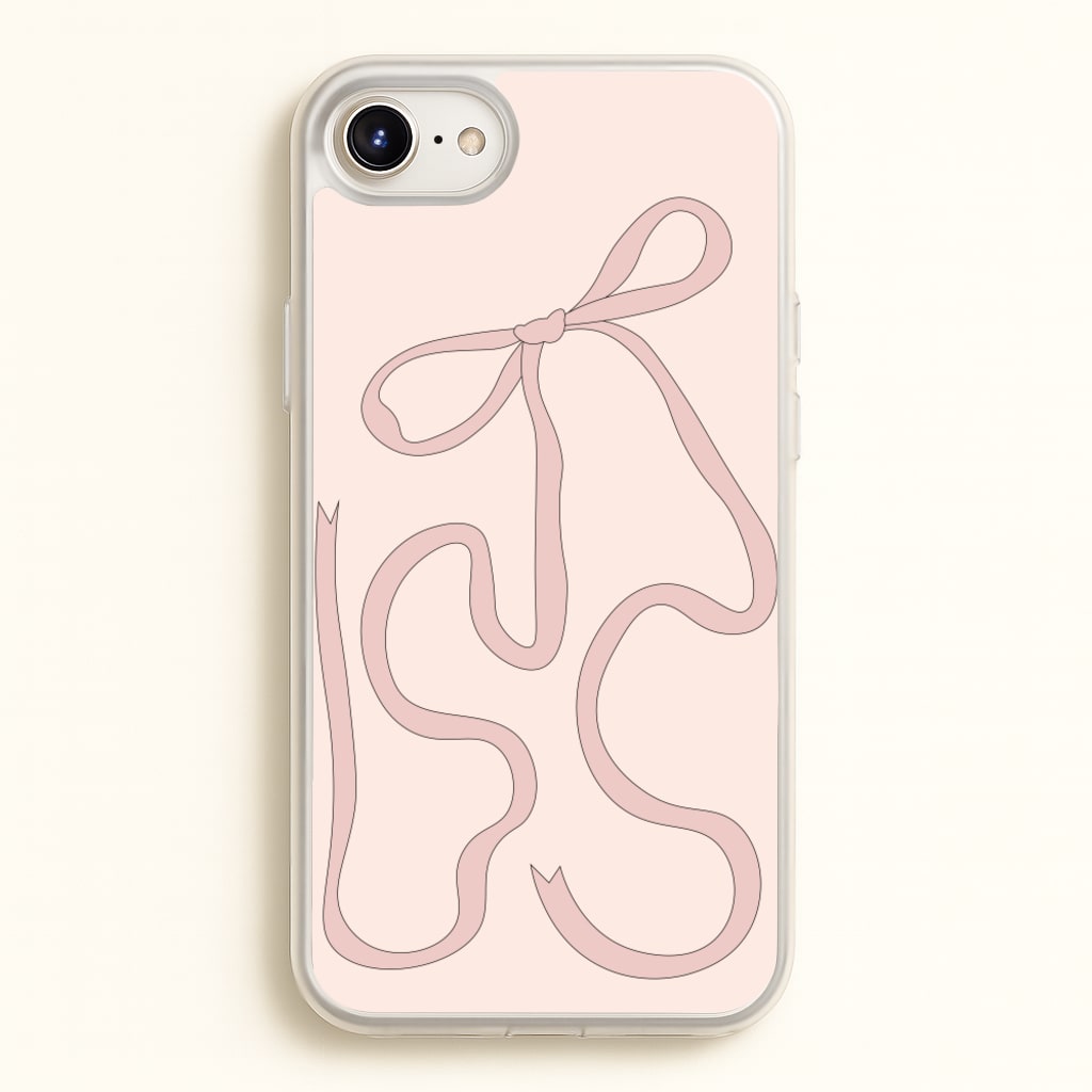 Pink Ribbon - Clean Girl Aesthetic Phone Case for iPhone 6 / 7 / 8 / SE
