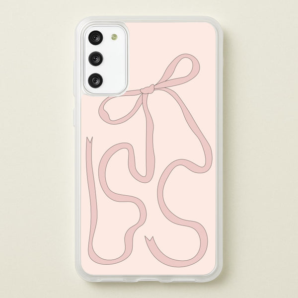 Pink Ribbon - Clean Girl Aesthetic Phone Case for Galaxy S20FE