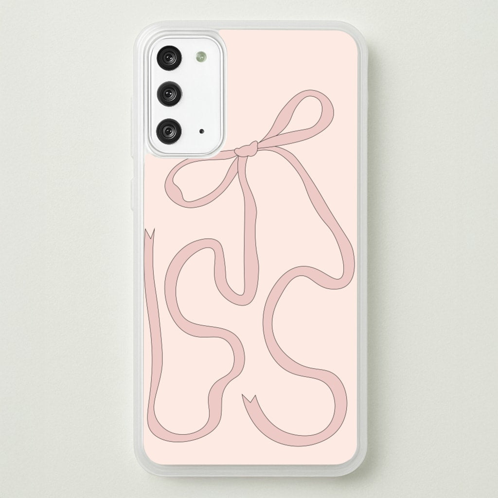 Pink Ribbon - Clean Girl Aesthetic Phone Case for Galaxy Note 20