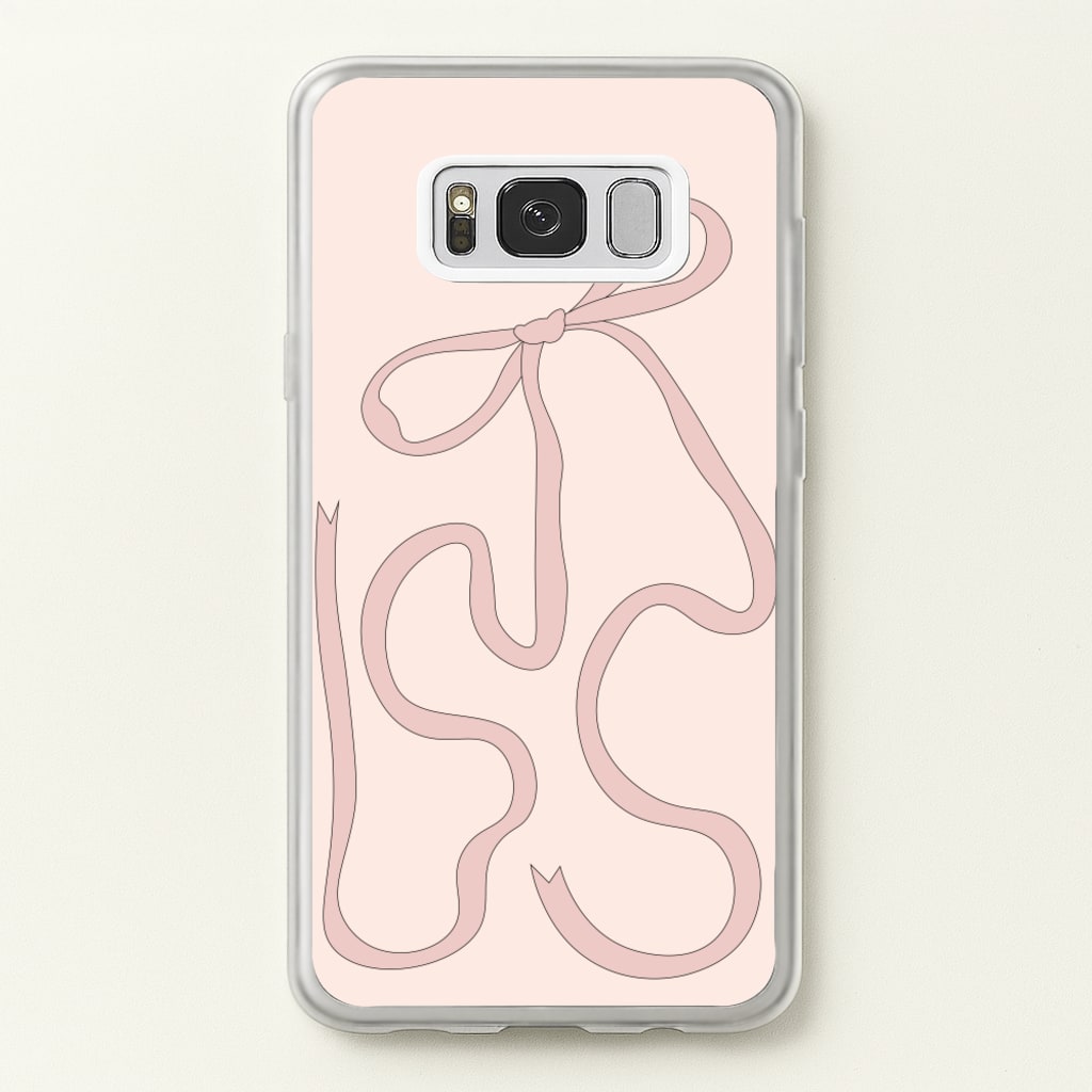 Pink Ribbon - Clean Girl Aesthetic Phone Case for Galaxy S8 Plus