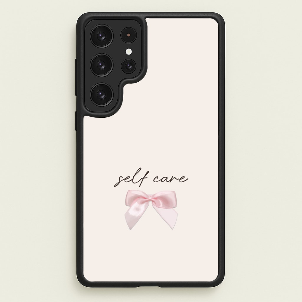 Self Care - Clean Girl Aesthetic Phone Case for Galaxy S22 Ultra