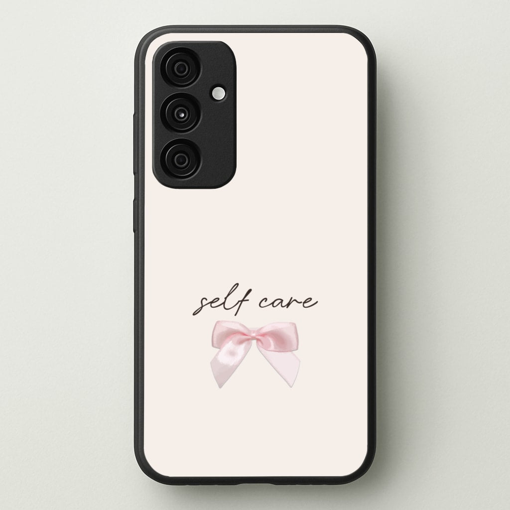 Self Care - Clean Girl Aesthetic Phone Case for Galaxy A35