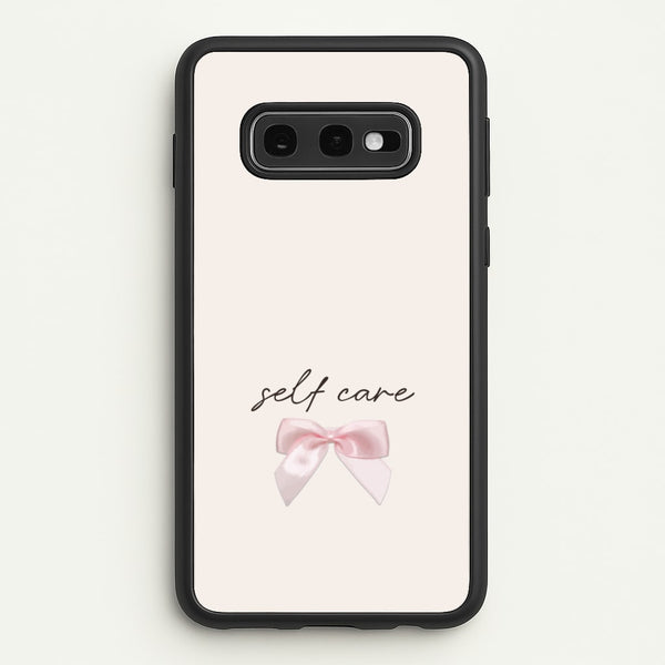 Self Care - Clean Girl Aesthetic Phone Case for Galaxy S10e