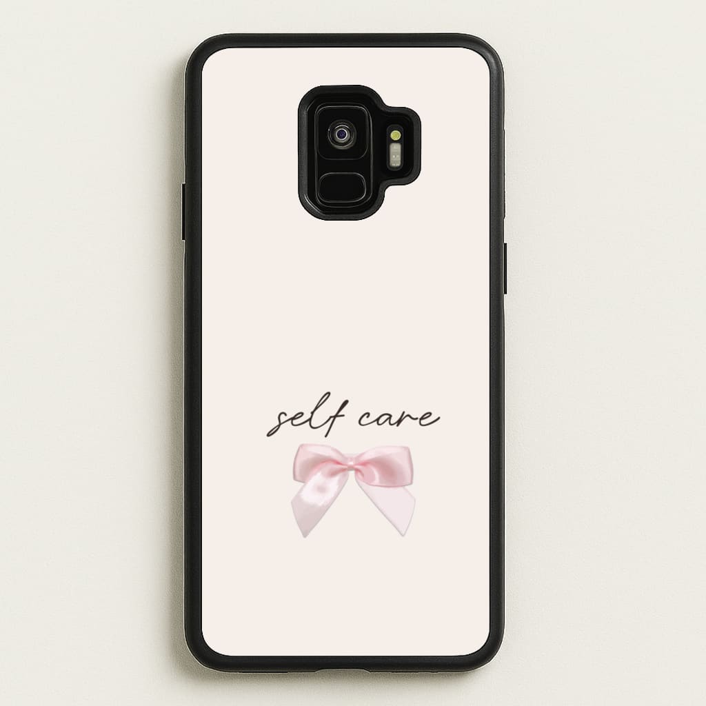 Self Care - Clean Girl Aesthetic Phone Case for Galaxy S9