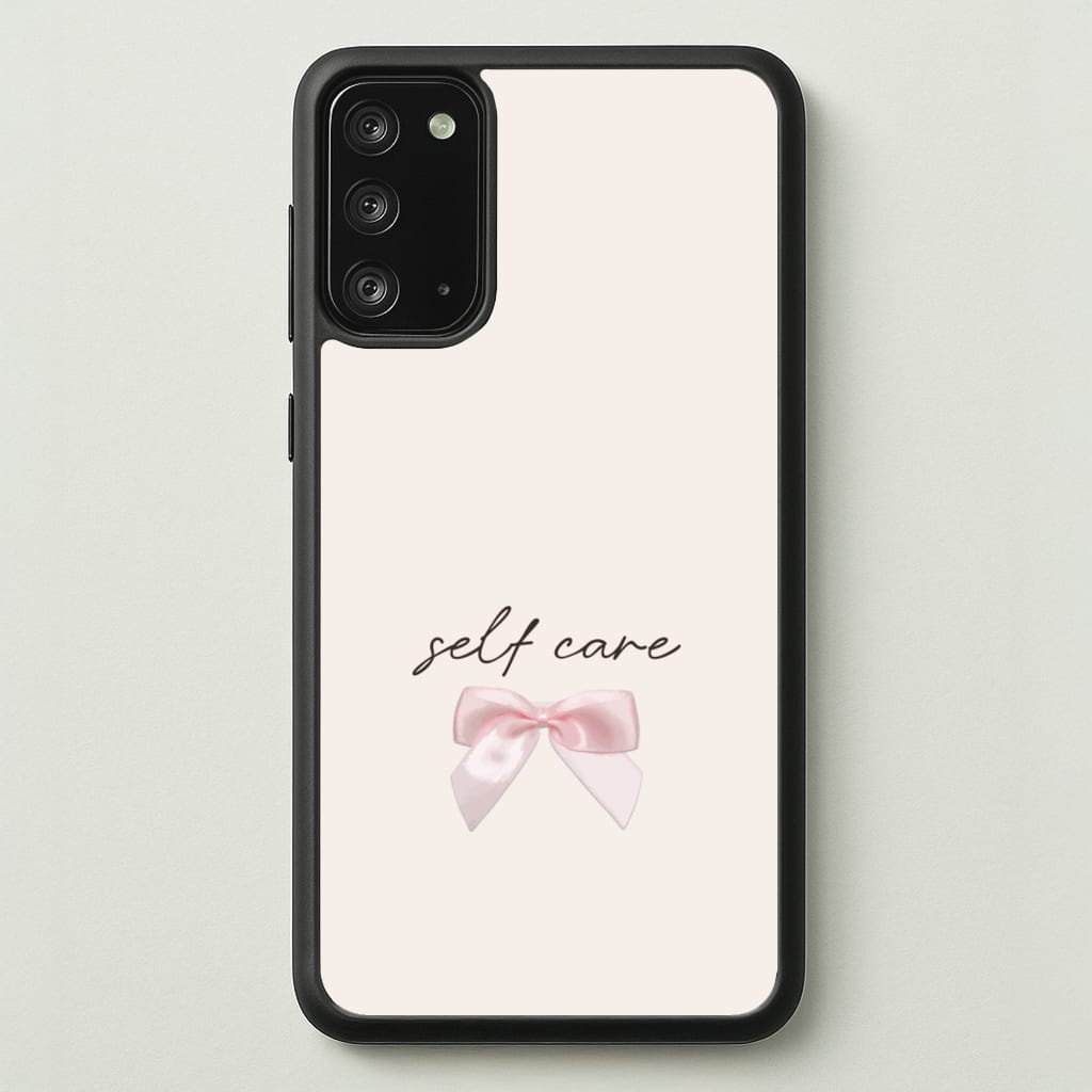 Self Care - Clean Girl Aesthetic Phone Case for Galaxy Note 20