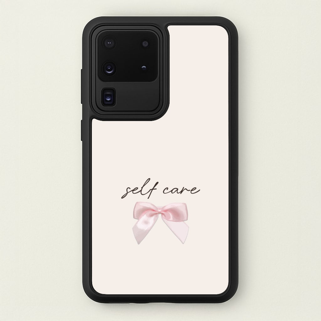 Self Care - Clean Girl Aesthetic Phone Case for Galaxy S20 Ultra