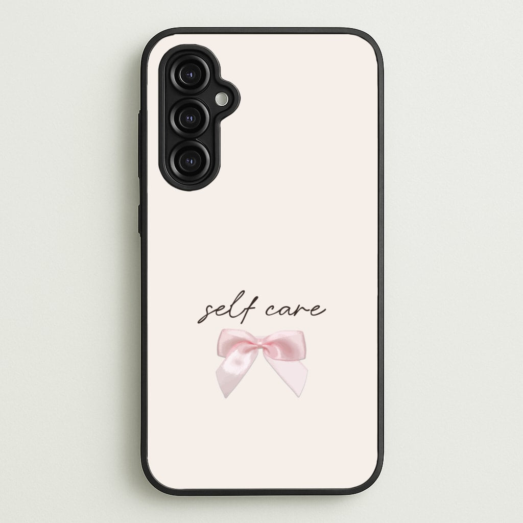 Self Care - Clean Girl Aesthetic Phone Case for Galaxy A14