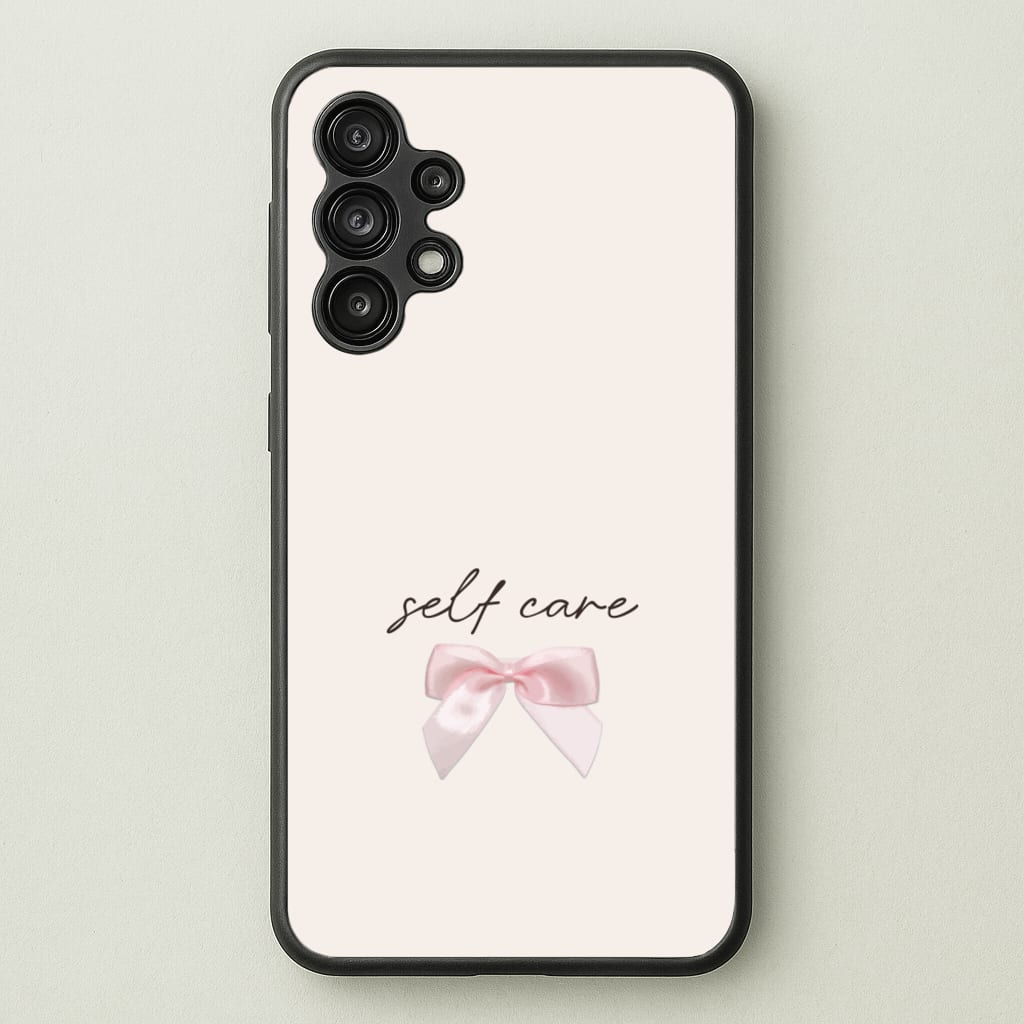Self Care - Clean Girl Aesthetic Phone Case for Galaxy A13