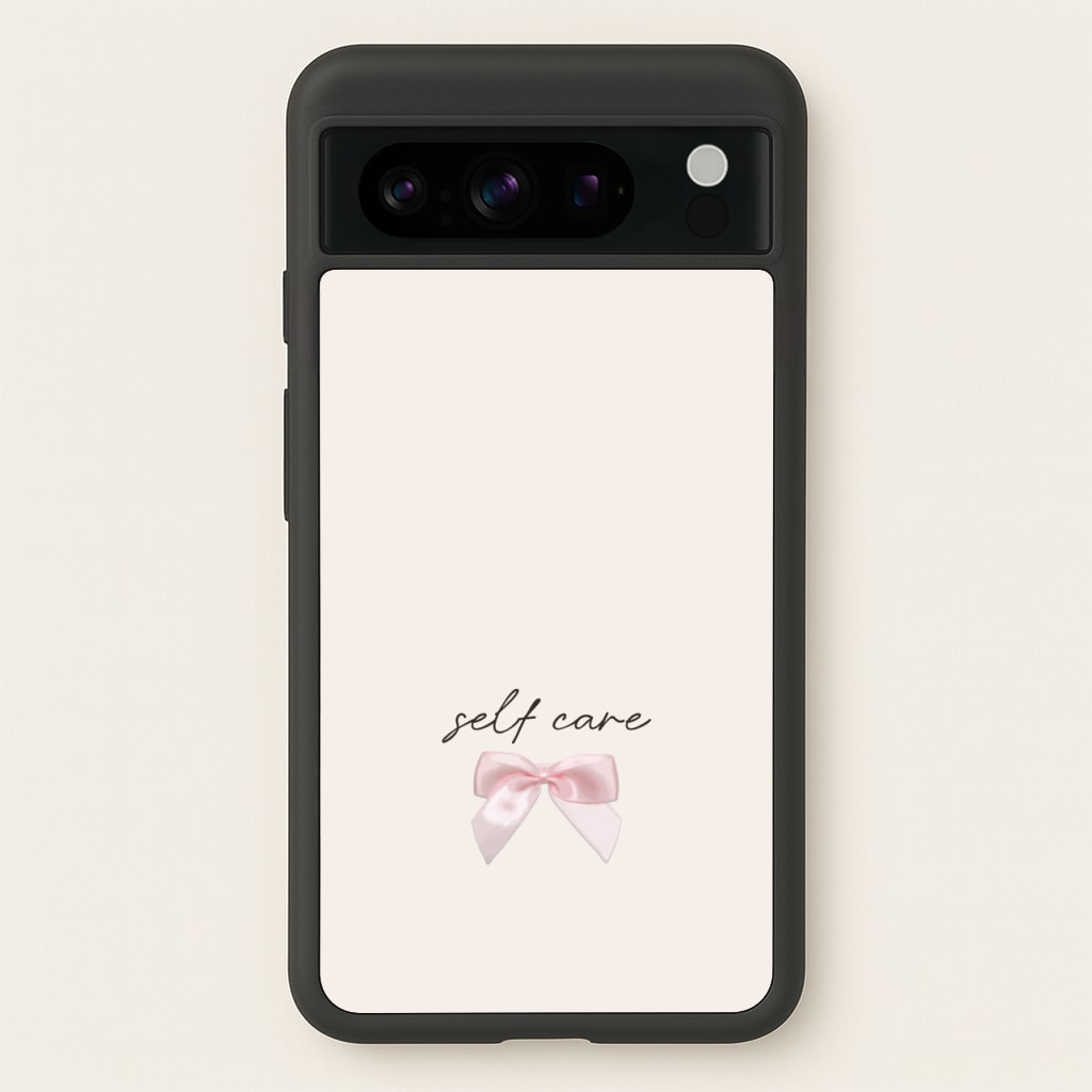 Self Care - Clean Girl Aesthetic Phone Case for Google Pixel 8 Pro