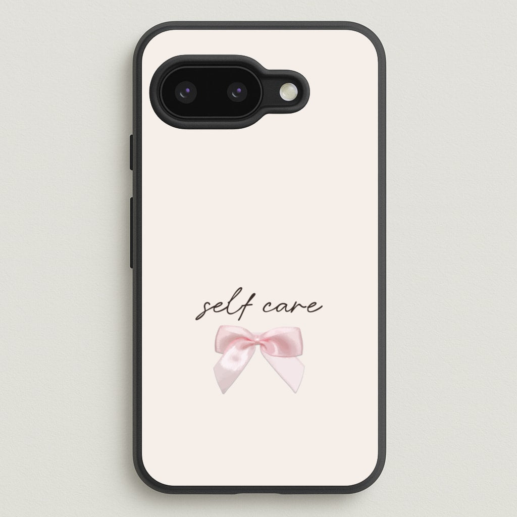 Self Care - Clean Girl Aesthetic Phone Case for Google Pixel 9a