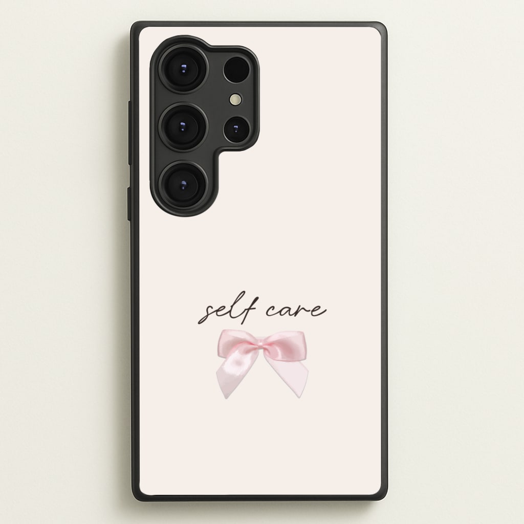 Self Care - Clean Girl Aesthetic Phone Case for Galaxy S25 Ultra