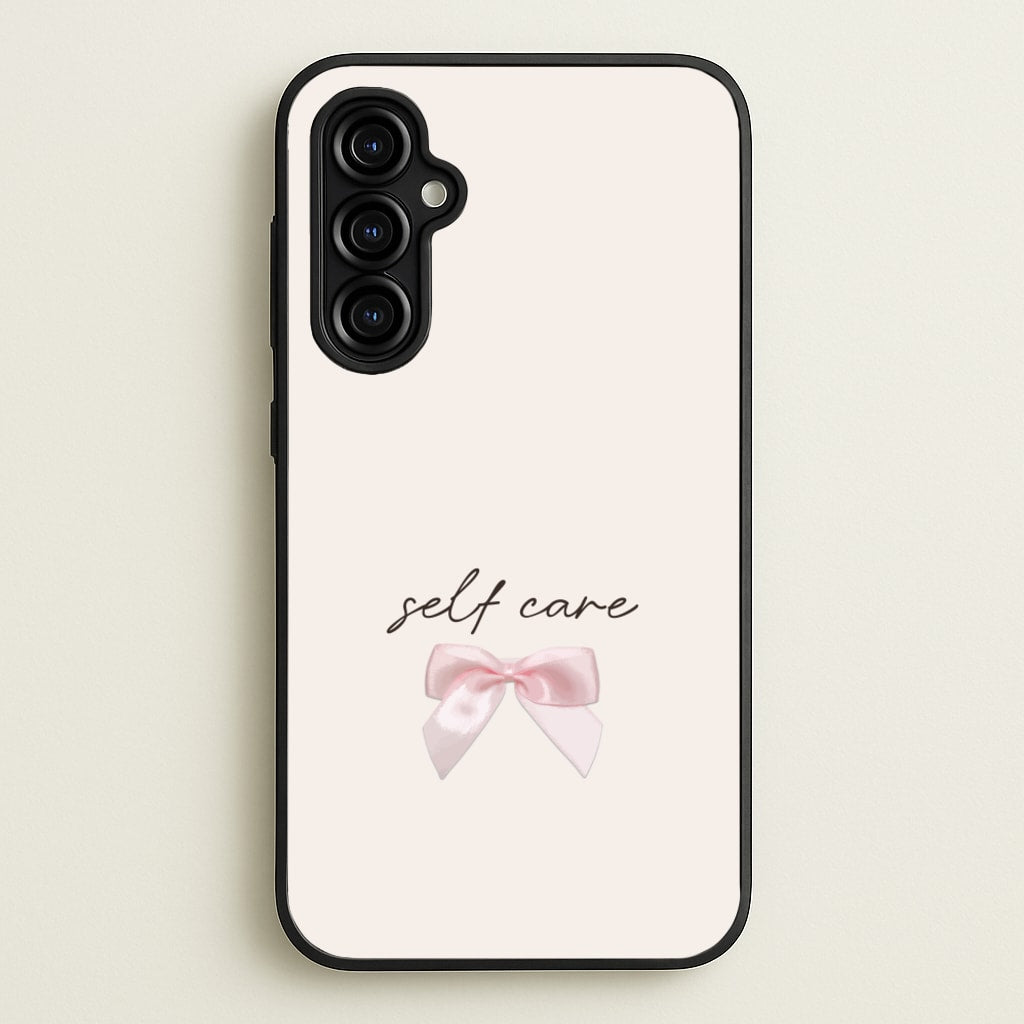 Self Care - Clean Girl Aesthetic Phone Case for Galaxy A54