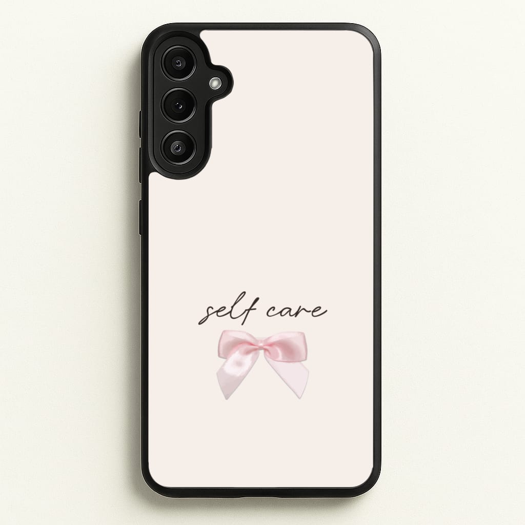 Self Care - Clean Girl Aesthetic Phone Case for Galaxy A34