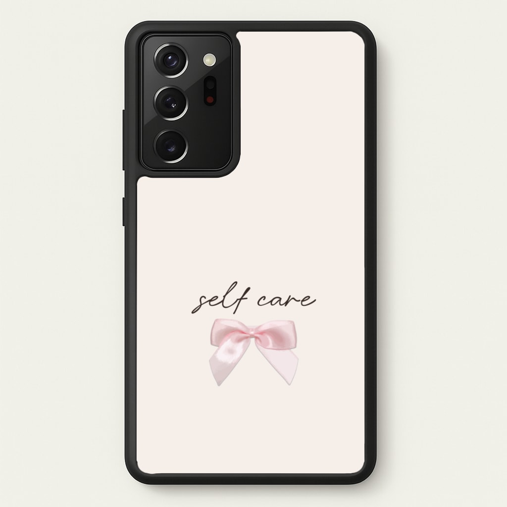 Self Care - Clean Girl Aesthetic Phone Case for Galaxy Note 20 Ultra
