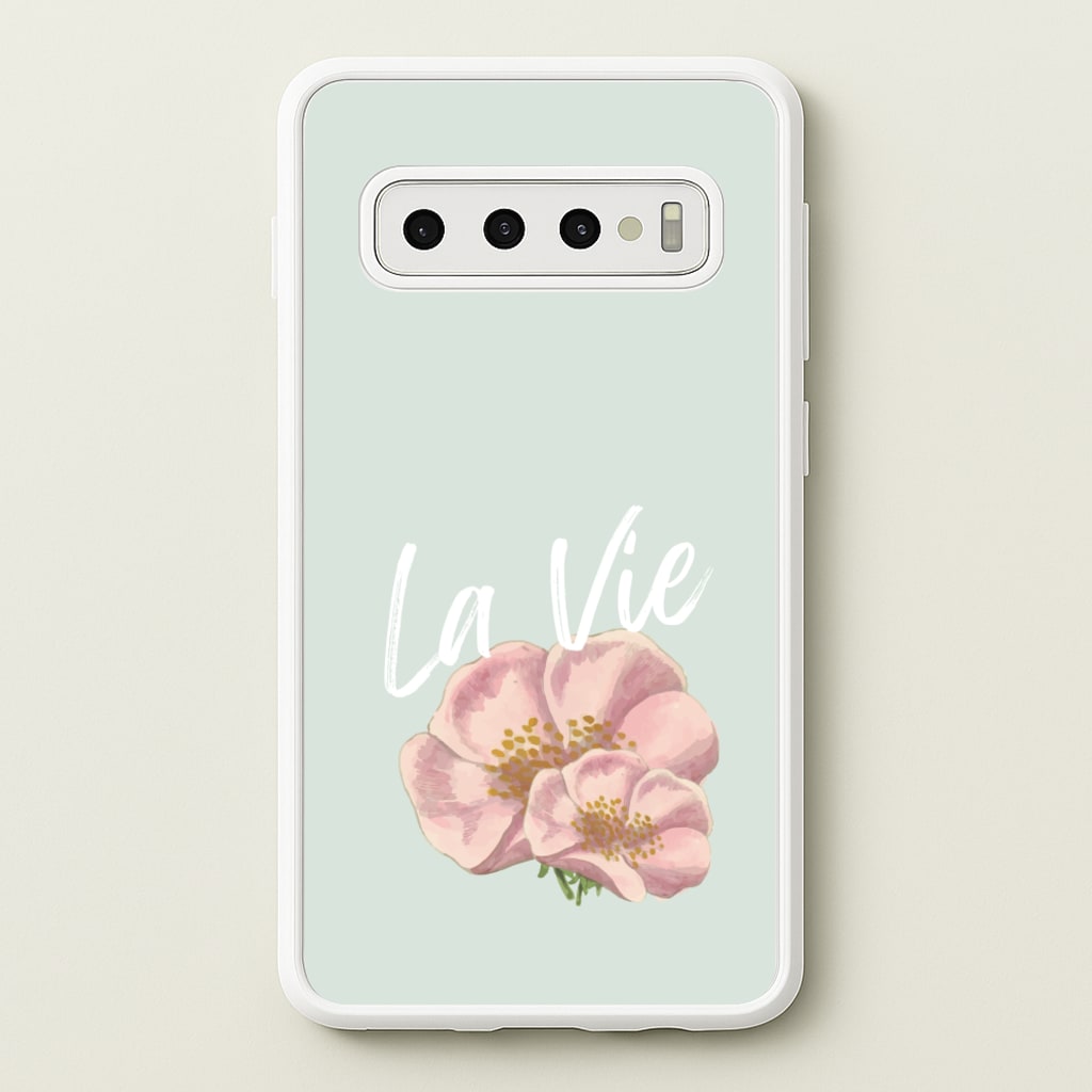 La Vie - Clean Girl Aesthetic Phone Case for Galaxy S10