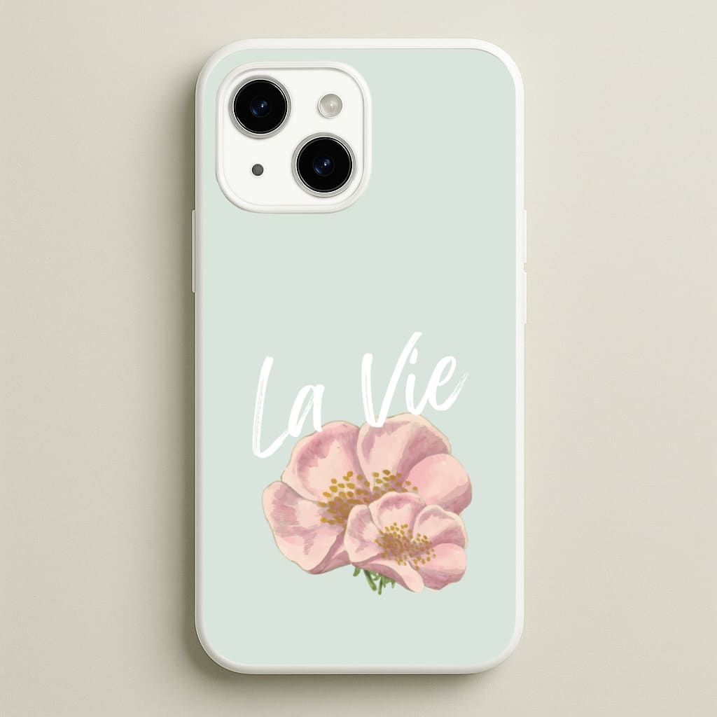 La Vie - Clean Girl Aesthetic Phone Case for iPhone 15