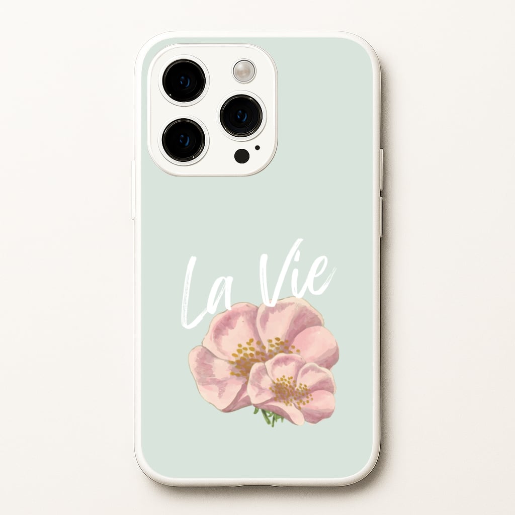 La Vie - Clean Girl Aesthetic Phone Case for iPhone 15 Pro