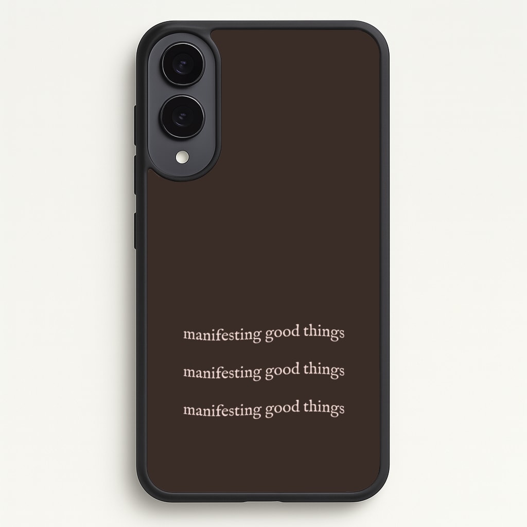 Manifesting Good Things - Clean Girl Aesthetic Phone Case for Galaxy S25 Edge