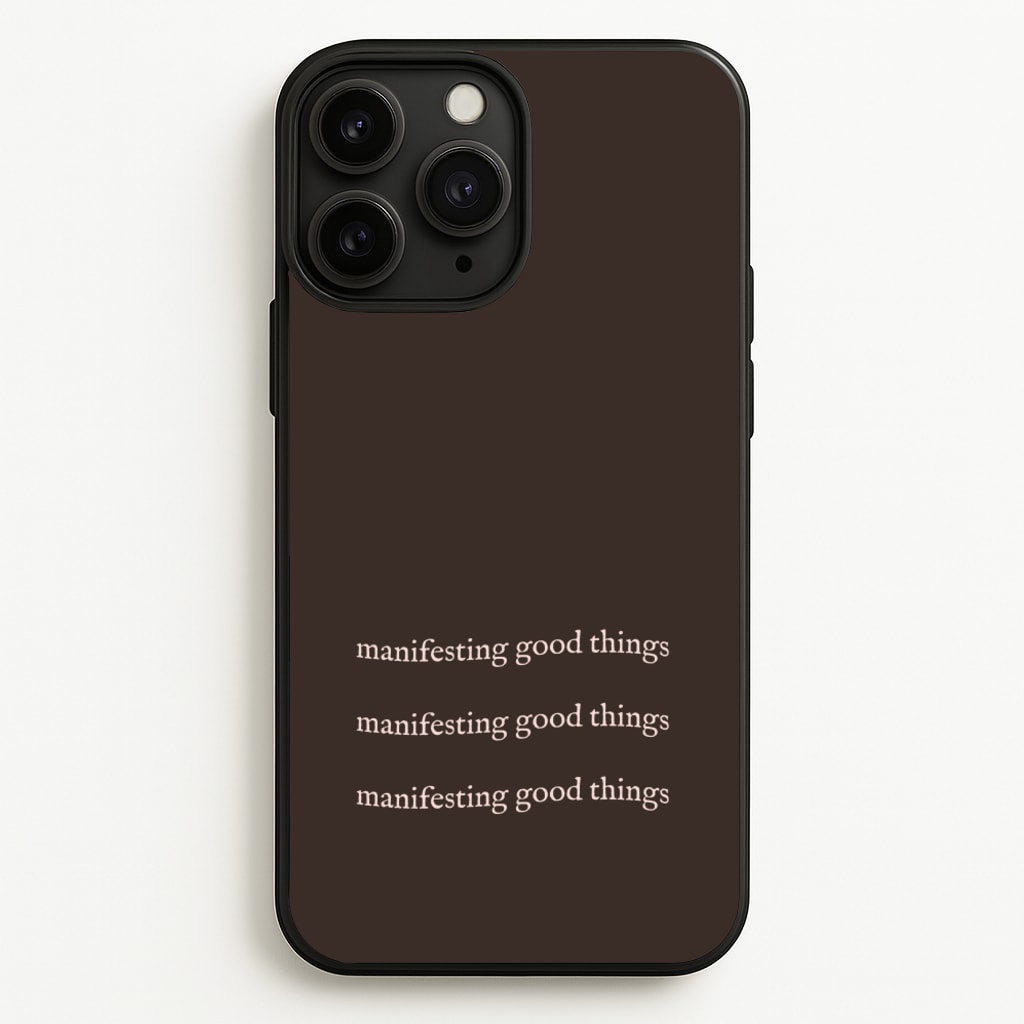 Manifesting Good Things - Clean Girl Aesthetic Phone Case for iPhone 11 Pro