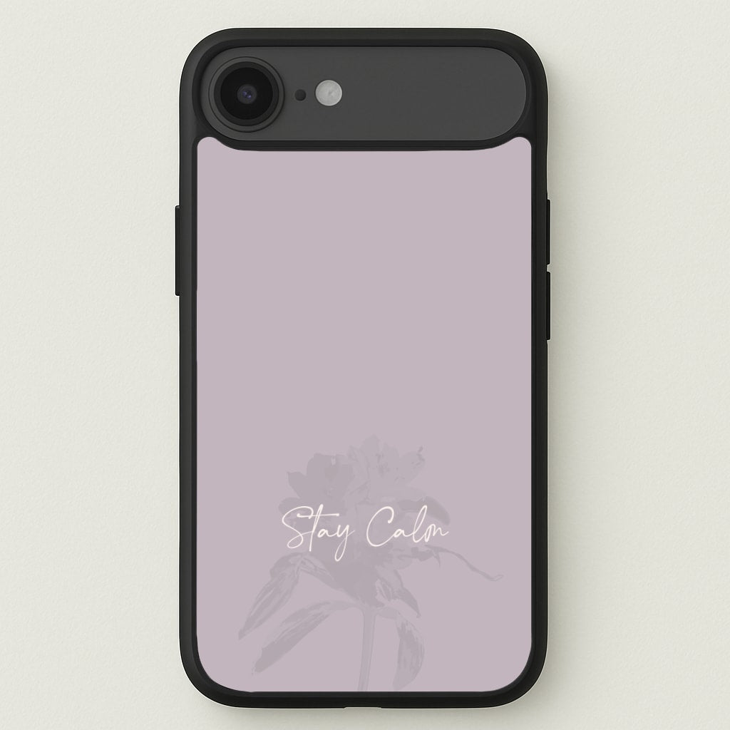 Mauve Stay Calm Phone Case for iPhone 17 Air