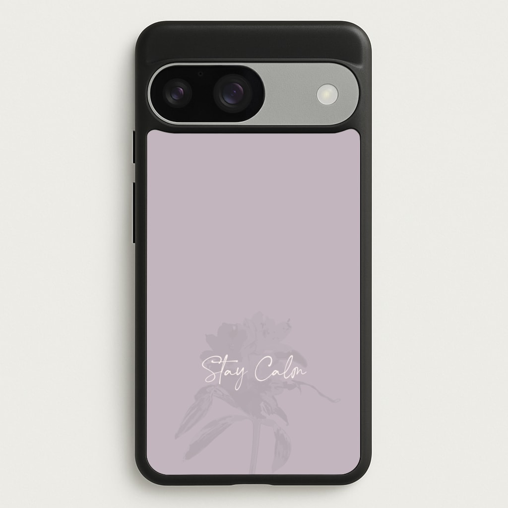 Mauve Stay Calm - Clean Girl Aesthetic Phone Case for Google Pixel 9 / 9 Pro