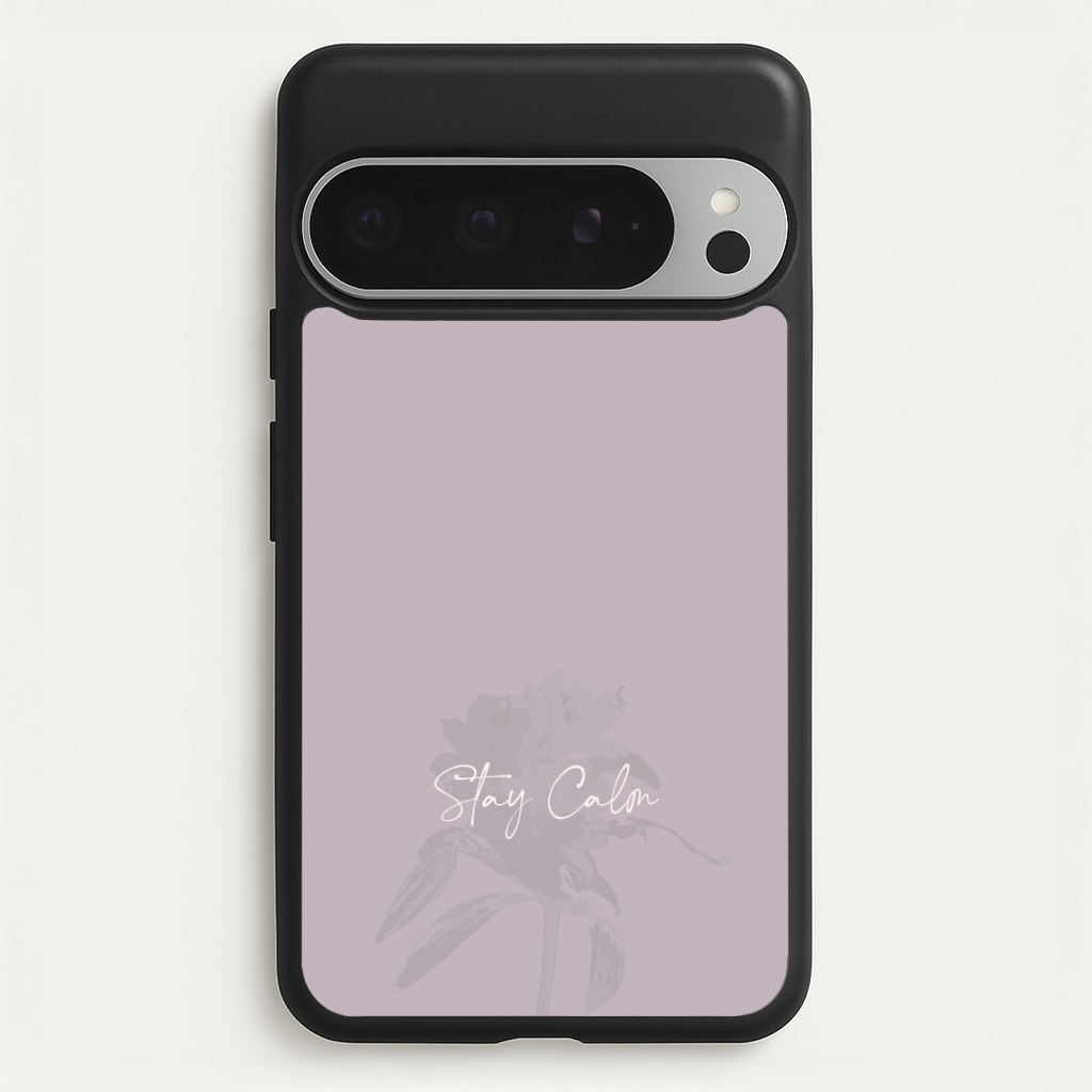 Mauve Stay Calm - Clean Girl Aesthetic Phone Case for Google Pixel 9 Pro XL