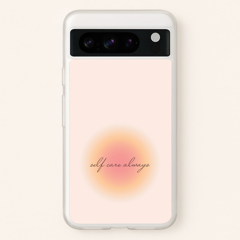 Self Care Always - Clean Girl Aesthetic Phone Case for Google Pixel 8 Pro