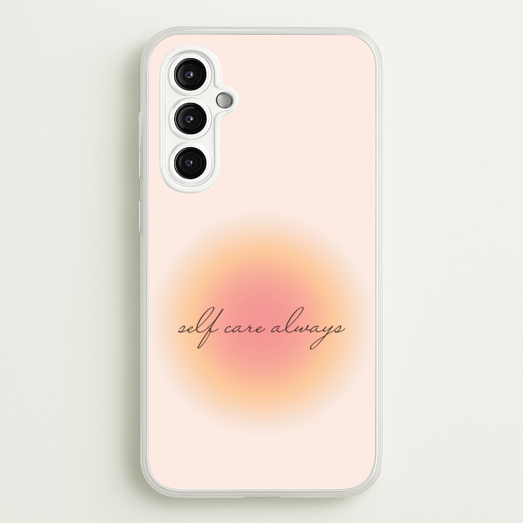 Self Care Always - Clean Girl Aesthetic Phone Case for Galaxy A14