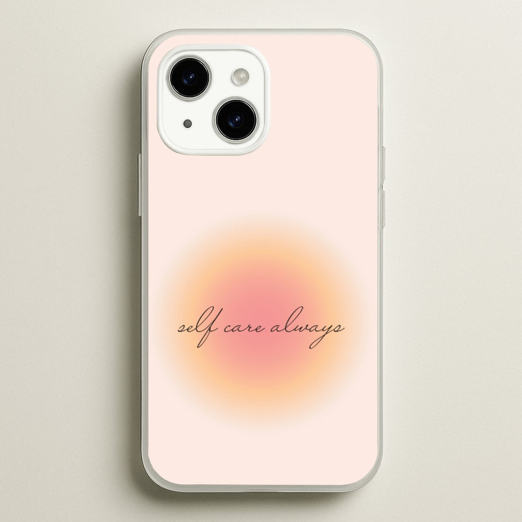 Self Care Always - Clean Girl Aesthetic Phone Case for iPhone 14