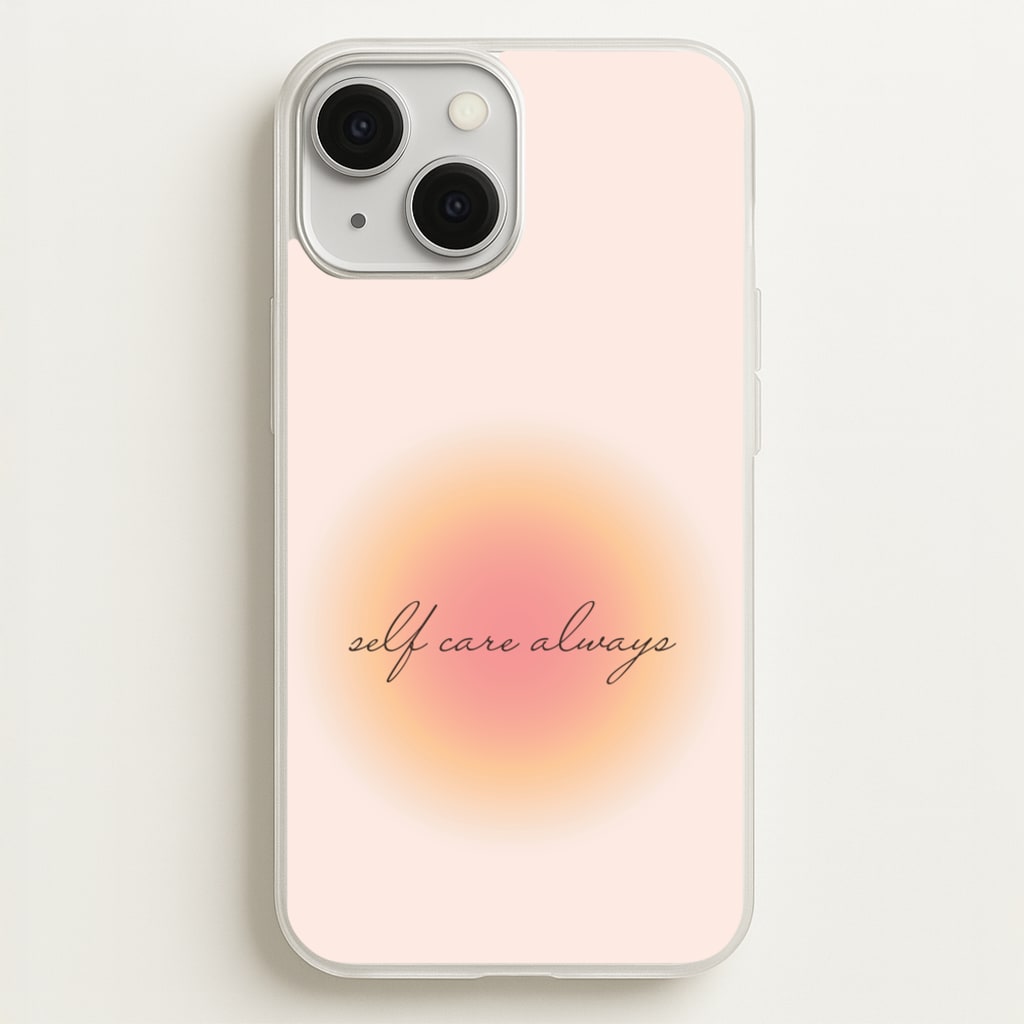 Self Care Always - Clean Girl Aesthetic Phone Case for iPhone 13 Mini