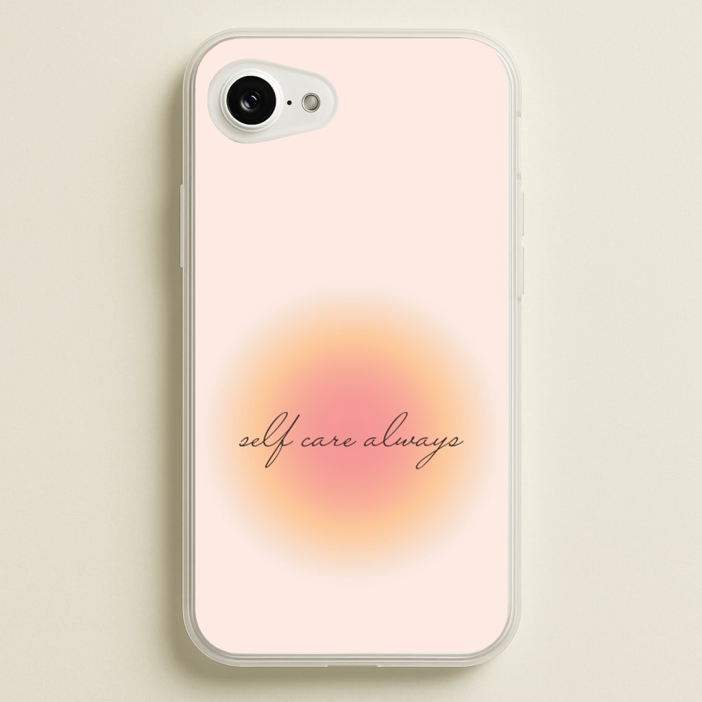 Self Care Always - Clean Girl Aesthetic Phone Case for iPhone 16e