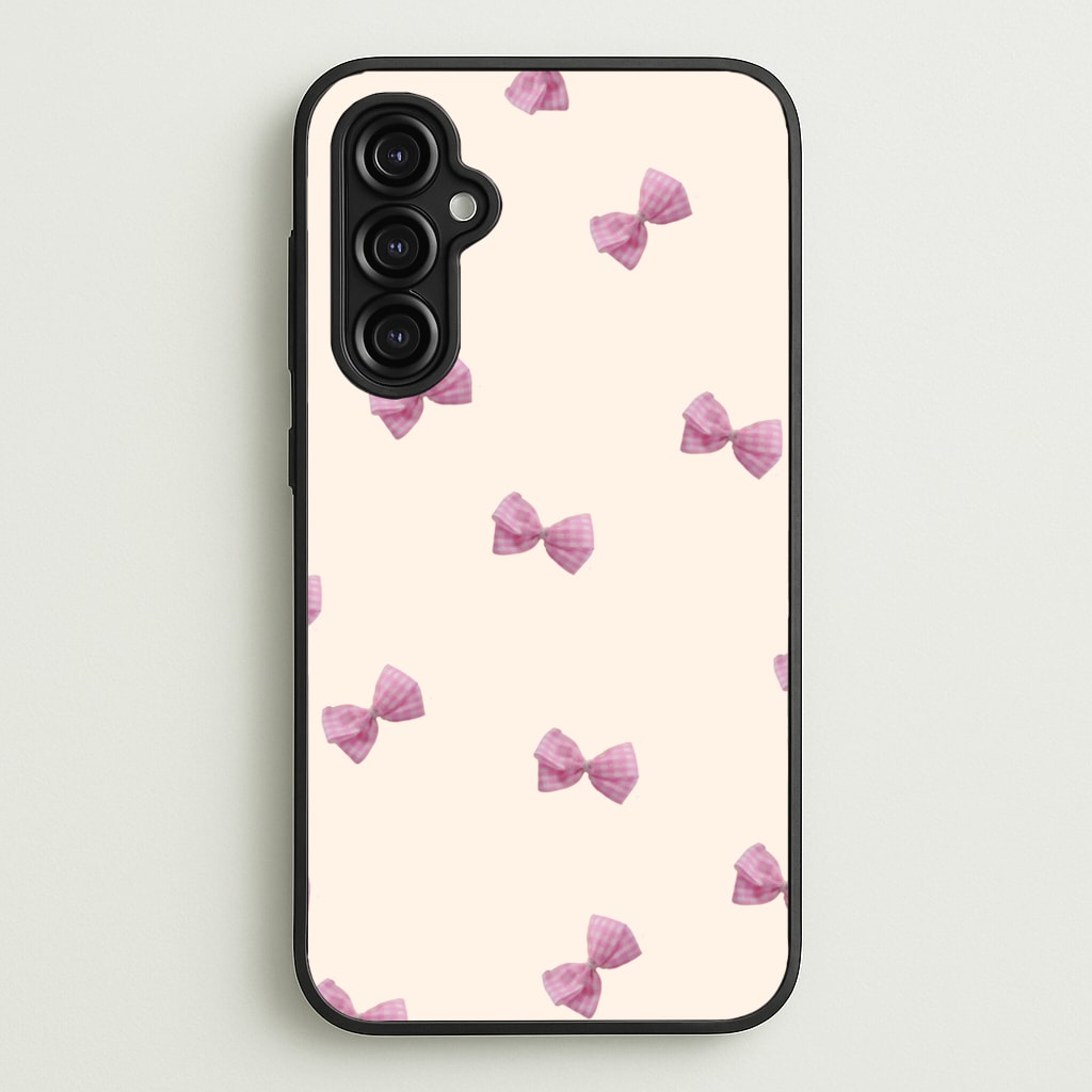 Pink Coquette Bows - Clean Girl Aesthetic Phone Case for Galaxy A14