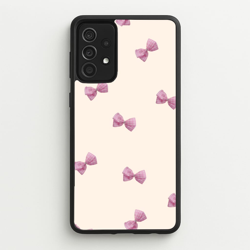 Pink Coquette Bows - Clean Girl Aesthetic Phone Case for Galaxy A52 / A52s