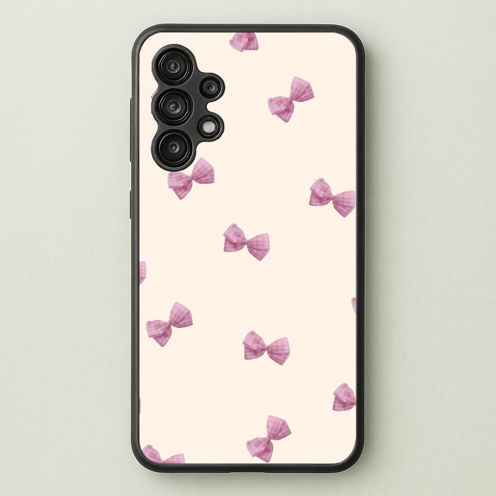 Pink Coquette Bows - Clean Girl Aesthetic Phone Case for Galaxy A13