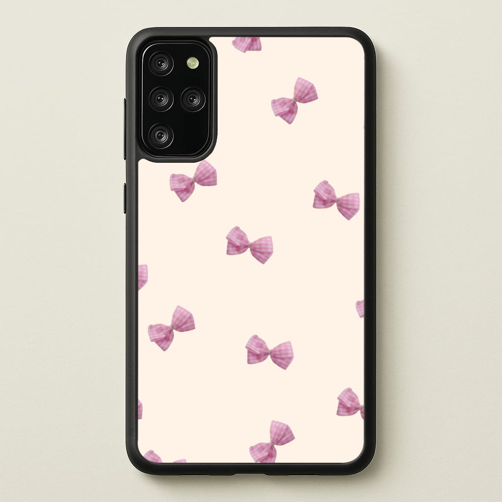 Pink Coquette Bows - Clean Girl Aesthetic Phone Case for Galaxy S20 Plus