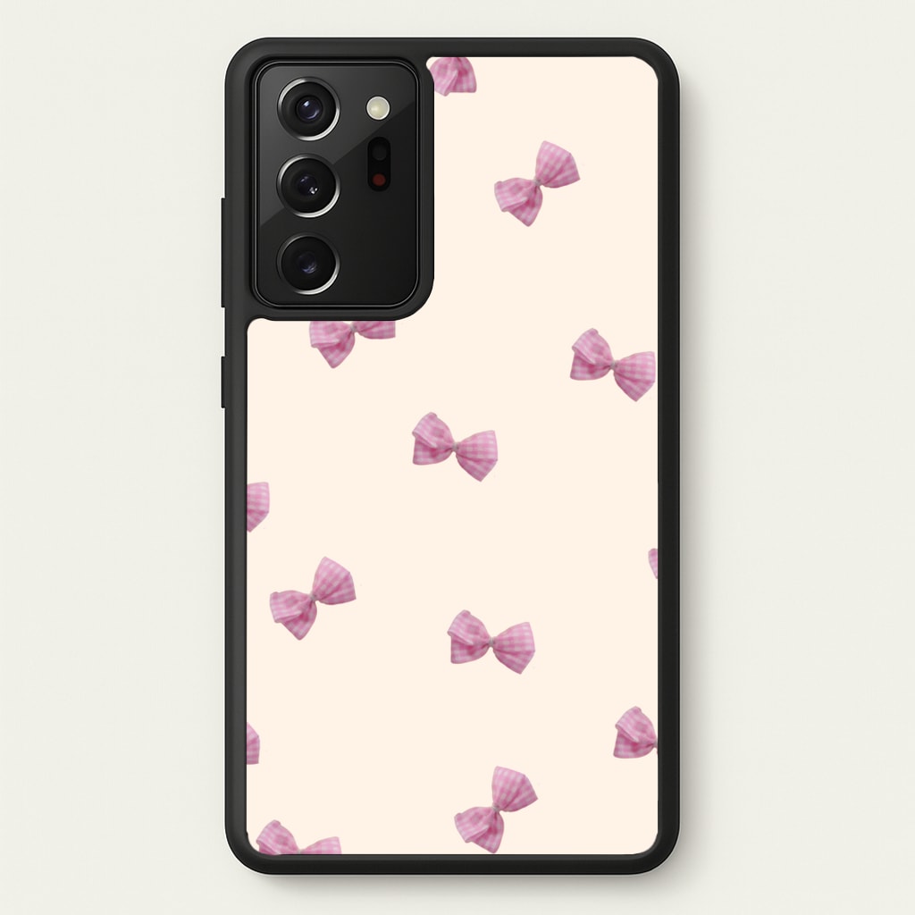 Pink Coquette Bows - Clean Girl Aesthetic Phone Case for Galaxy Note 20 Ultra
