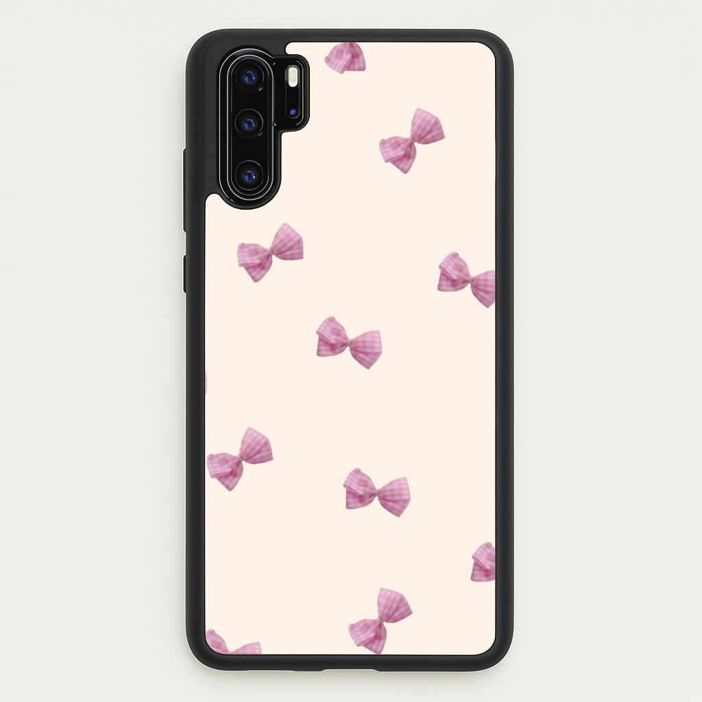 Pink Coquette Bows - Clean Girl Aesthetic Phone Case for Huawei P30 Pro