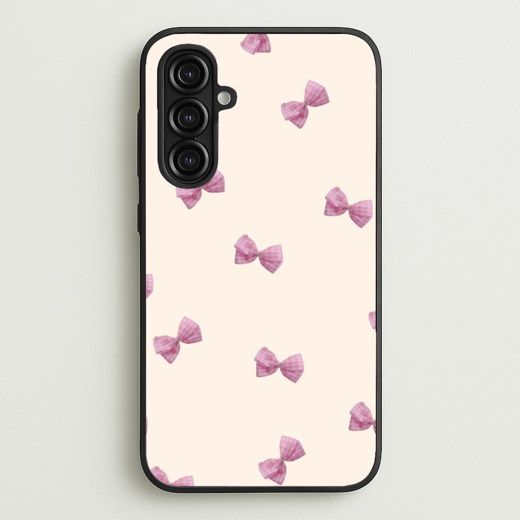 Pink Coquette Bows - Clean Girl Aesthetic Phone Case for Galaxy A16