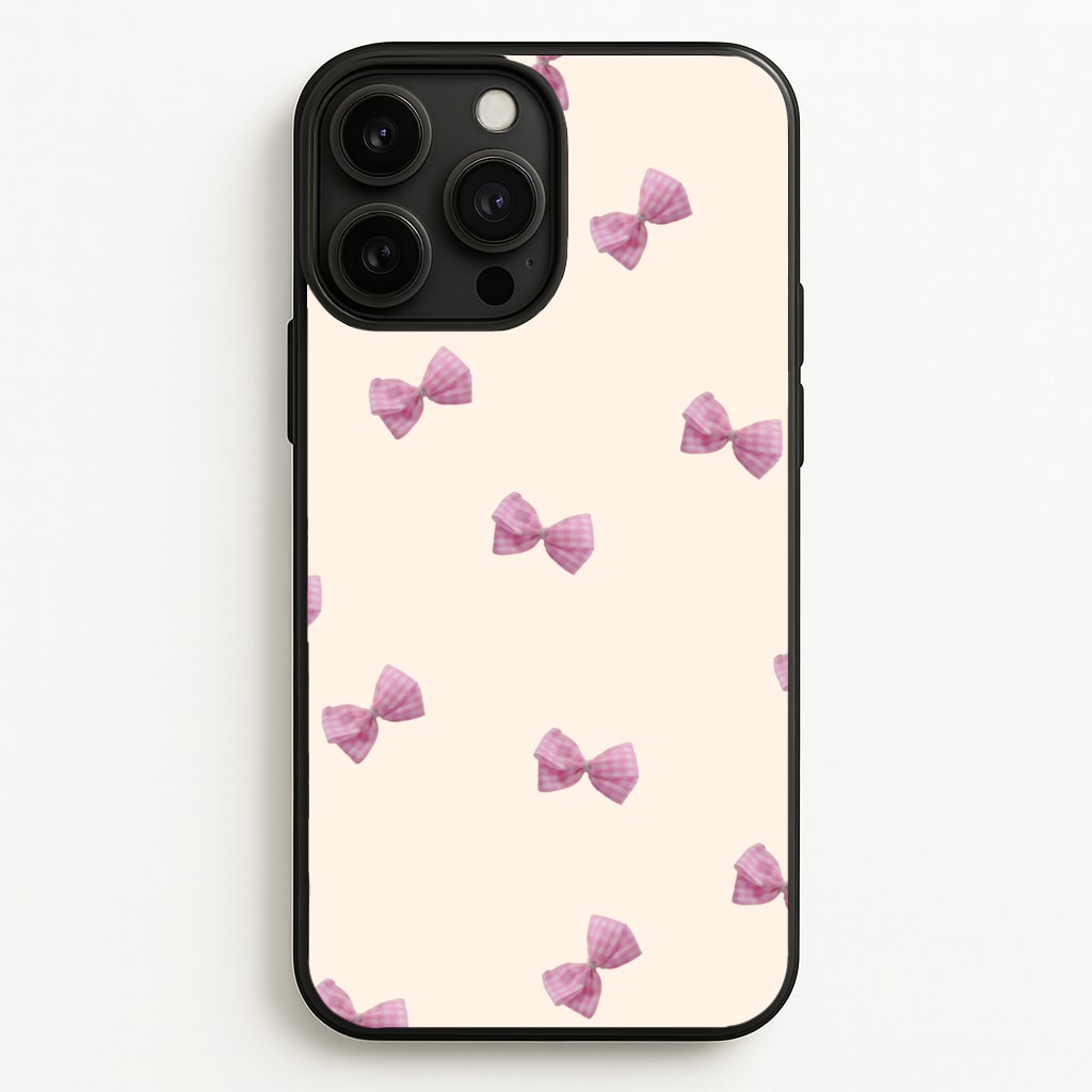 Pink Coquette Bows - Clean Girl Aesthetic Phone Case for iPhone 13 Pro Max